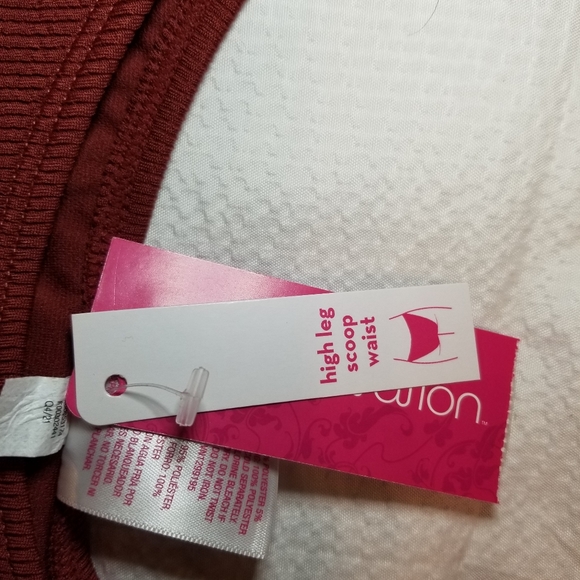 NWT HIGH LEG SCOOP WAIST BIKINI BOTTOM VOLLEY BALL SWIM. cute - Picture 2 of 5